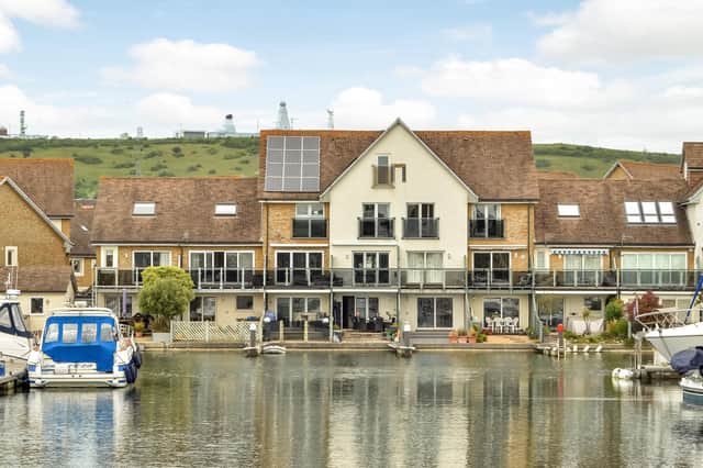 This four storey waterfront home set in Port Solent is on the market for a guide price of £950,000