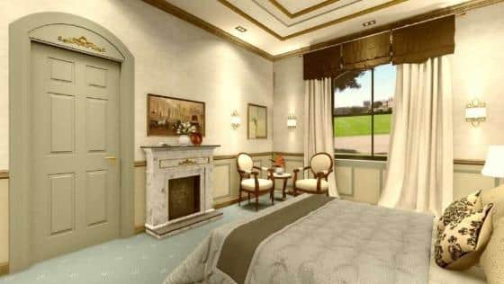 A CGI of the proposed 'executive rooms' at the Royal Marines Museum hotel in Portsmouth