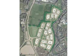 A planning inquiry is being held into plans for 375 homes off Newgate Lane
