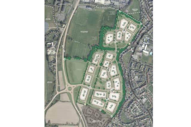 A planning inquiry is being held into plans for 375 homes off Newgate Lane