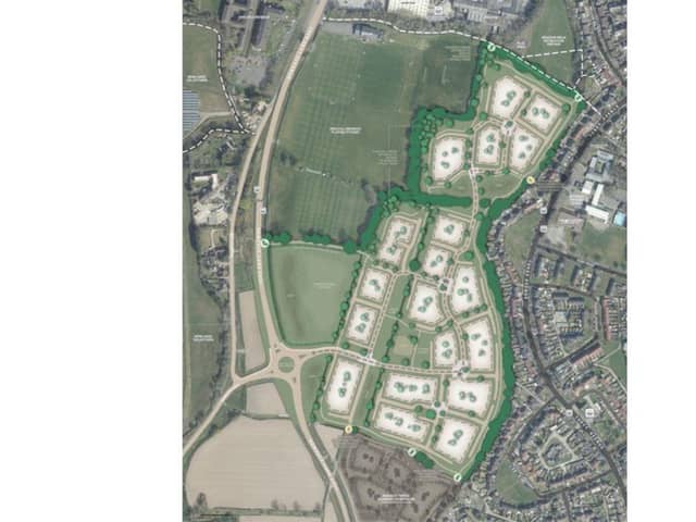 A planning inquiry is being held into plans for 375 homes off Newgate Lane