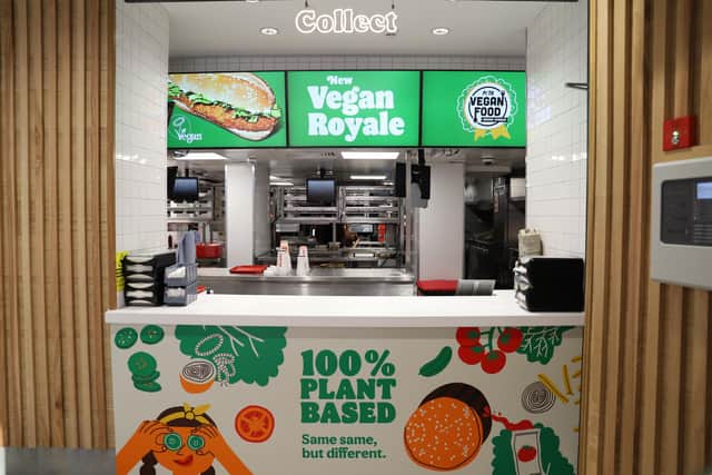 Customers can claim a free Vegan Royale burger today. Picture: Burger King.
