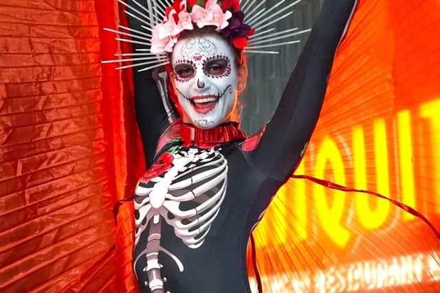 Dancers in costume at the event.