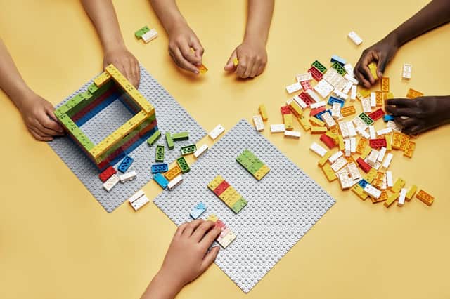 The Royal National Institute for Blind People has delivered specially designed braille Lego bricks to visually impaired children.

Photo: LEGO Foundation/PA Wire