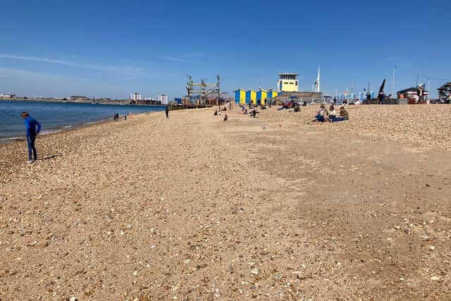 The beach at Southsea
