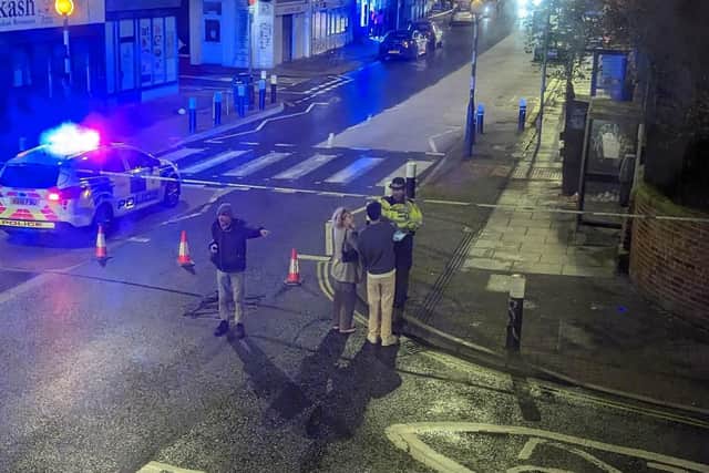 Albert Road was closed off after an attack on April 15