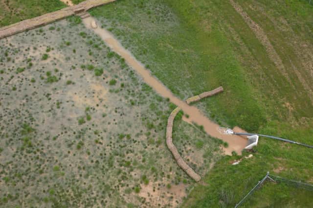 Picture taken by a local resident showing the discharges