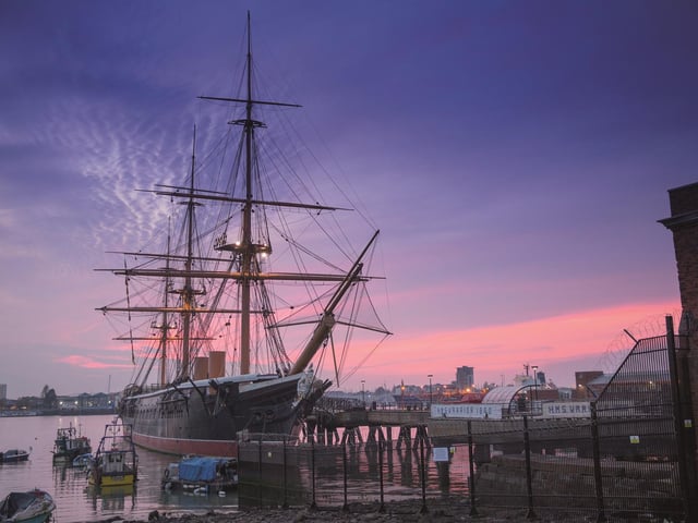 Portsmouth Historic Dockyard has so much on offer for a family looking for a relaxing and informative day. Credit: C Stephens