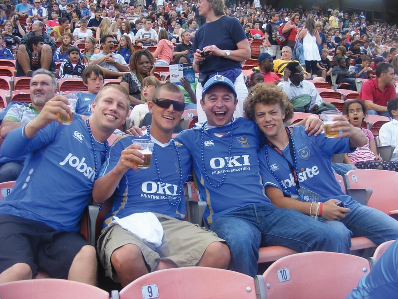 These Pompey fans travelled to Edmonton, Canada, for the Edmonton Cup in 2010.