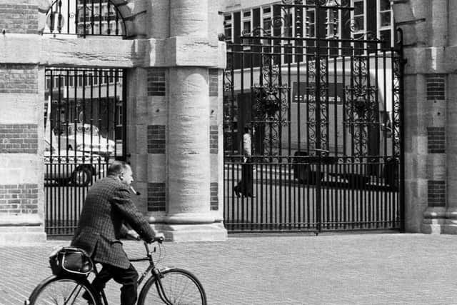 The entrance to HMS Nelson, formerly Royal Navy Barracks, in October 1975. The News PP5013