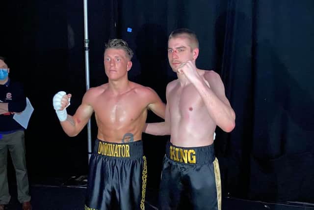Matt King, right, and Edward Donovan
