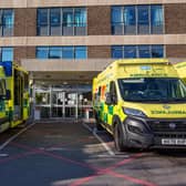 QA Hospital, Portsmouth on Thursday 25th November 2021

Pictured: GV outside of Accident and emergency area

Picture Habibur Rahman