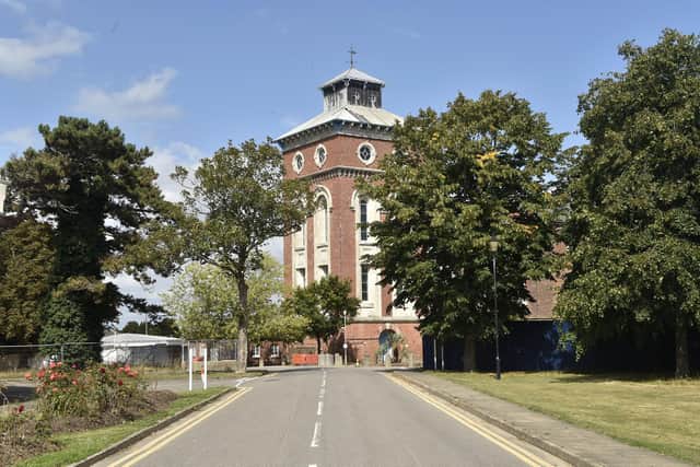 The landmark water tower will be converted into business units for office use, storage and studio space Picture: Sarah Standing (290824-662)