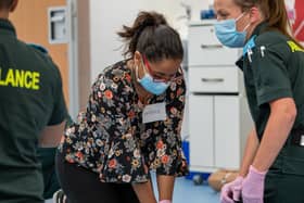 Students at the University of Portsmouth learning CPR