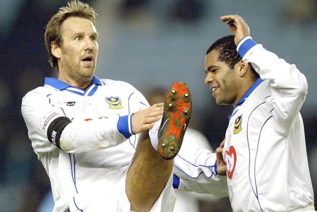 Kevin Harper, right, with Paul Merson.  Picture: Nick Potts
