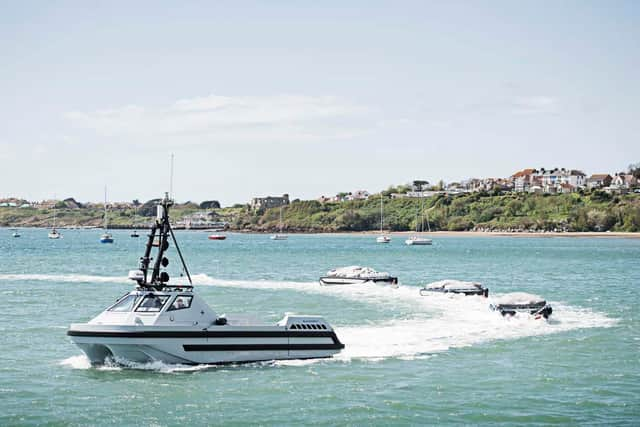 Royal Navy gets first unmanned minesweeping system.

An autonomous minesweeper system that can safely clear sea lanes of mines has been handed over to the Royal Navy, Defence Minister Guto Bebb has announced.
Following a period of successful trials the demonstrator system could go on to be used by the Royal Navy in the future to defeat the threat of modern digital mines.

The system has been designed and manufactured by Atlas Elektronik UK in Dorset, under a £13 million contract with the Ministry of Defence which has sustained around 20 jobs and created 15 new jobs with the company.