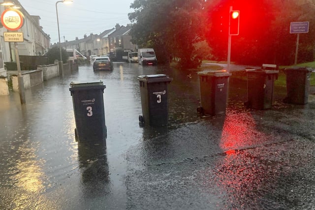 Leesland Road in Gosport, suffered some flooding after heavy rainfall in the early hours of Monday, September 23, 2024.
Picture: Victoria Smith