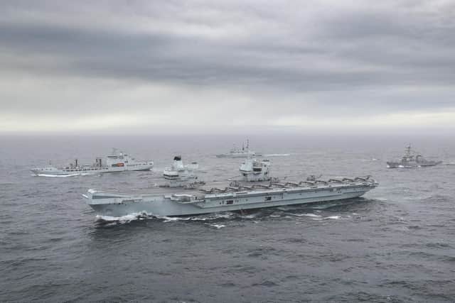 Britain's new carrier strike group assembled for the first time during during an exercise in October. HMS Queen Elizabeth led a flotilla of destroyers and frigates from the UK, US and the Netherlands, together with two Royal Fleet Auxiliaries. It is the most powerful task force assembled by any European Navy in almost 20 years.