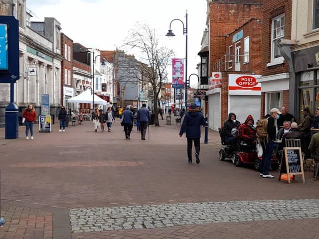 Non-essential shops, pubs and gyms reopen on April 12, 2021 as the latest coronavirus lockdown restrictions are loosened.Gosport High StreetPicture: David George