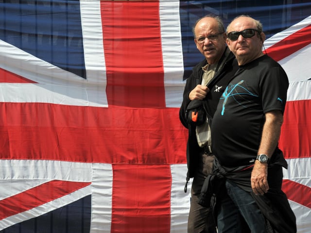 Red white and blue at Victorious Vintage at Portsmouth Historic Dockyard 2nd June 2012Picture: Steve Reid 121916-702