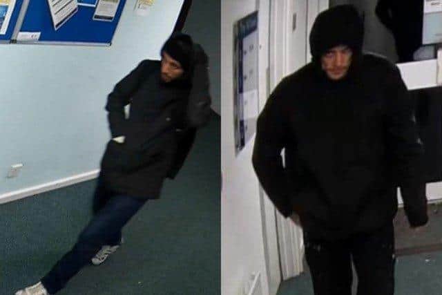 Police want to speak to men after burglary in Twyford Avenue, Portsmouth. Pic Hants police