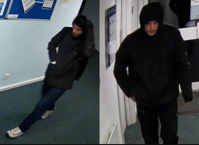 Police want to speak to men after burglary in Twyford Avenue, Portsmouth. Pic Hants police