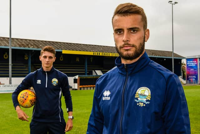 Gosport Borough centre of excellence coaches Pat Suraci, foreground, and Joe Lea. Pic: Colin Farmery.