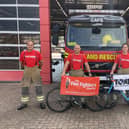 Firefighters Dan Reeks, Brad Yates, James Johnson and Nico Razzell are doing the Pilgrimage of Pain.