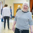 Coordinator Jenny Bishop at Havant U3A's first physical line-dancing session back at Bedhampton Community Centre. Picture: Habibur Rahman
