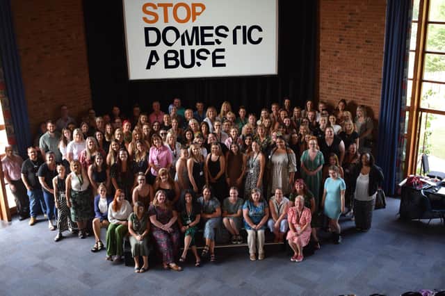 Stop Domestic Abuse is the commissioned service for Hampshire and the team supports thousands of people each year dealing with domestic violence. 
Pictured: The team at Stop Domestic Abuse
