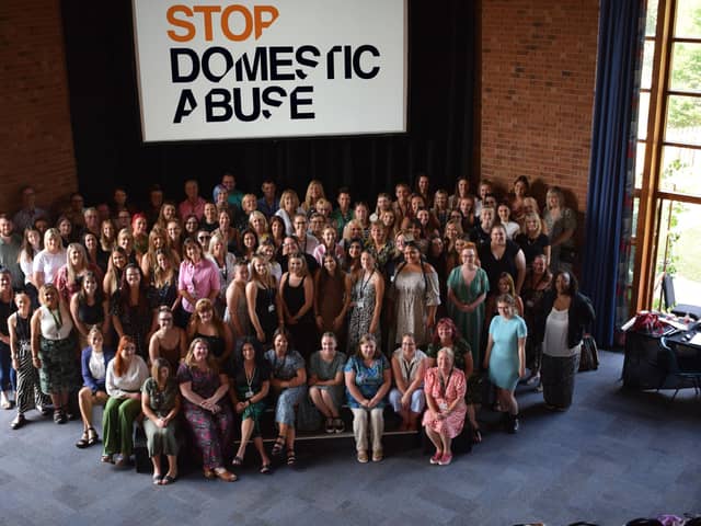 Stop Domestic Abuse is the commissioned service for Hampshire and the team supports thousands of people each year dealing with domestic violence. 
Pictured: The team at Stop Domestic Abuse