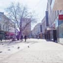 Commercial Road looks empty as the usual daily hustle and bustle has gone in the face of the pandemic.