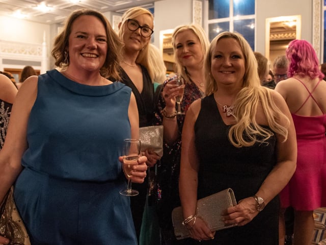 Guests enjoying a welcome drinks reception at The Inspirational Women of Portsmouth Awards 2024