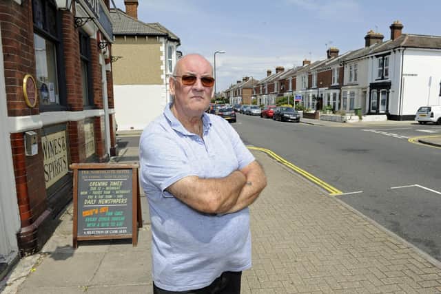 Barry Kewell outside The Northcote Hotel
Picture Ian Hargreaves (180719-1_parking)