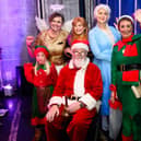 Santa and friends at the Wickham Christmas lights switch on and fayre