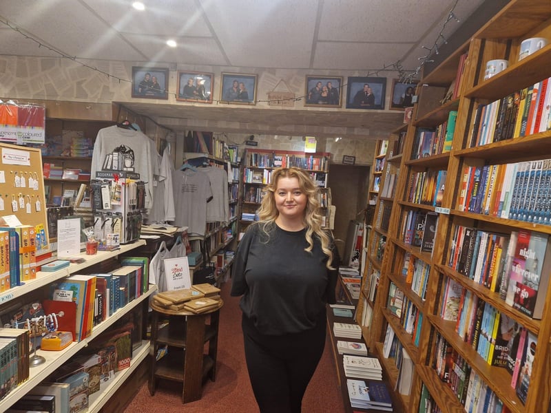 Jazz Woodward, pictured at the family-run business The Book Shop at 142 High Street, Lee-on-the-Solent .