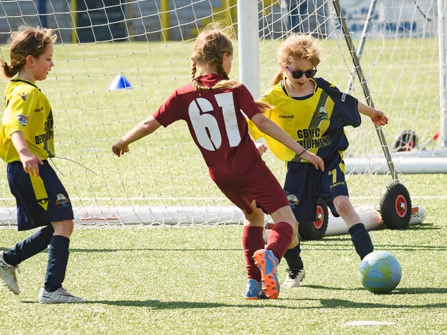 Atalanta Sports take on Gosport Borough (yellow/blue kit). Picture: Keith Woodland (030621-130)