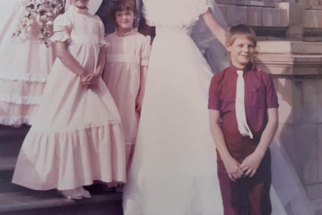 Georgie's parents, Karen and Peter's wedding in 1983.
