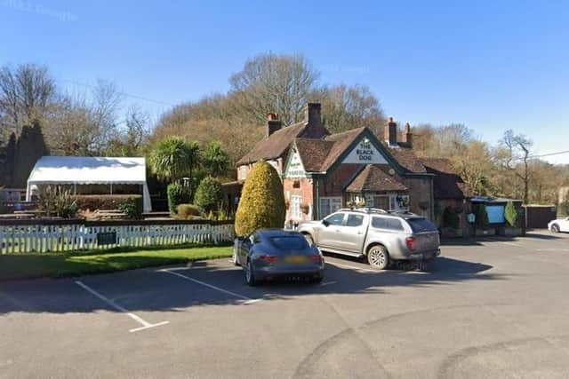 The Black Dog pub in Winchester Road, Waltham Chase