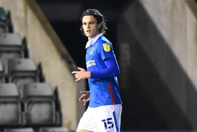 Rasmus Nicolaisen has played seven times for Pompey since his loan move to Fratton Park. Picture: Graham Hunt/ProSportsImages