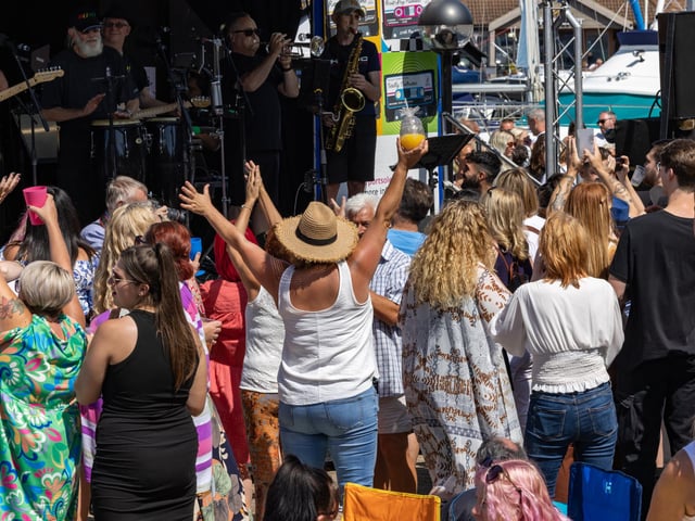 The crowd at the Totally Tributes show at Port Solent. 
Picture: Mike Cooter (290723)