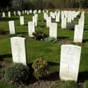 Part of the Commonwealth War Graves Commission Cemetery, Thorney Island.  Picture: Edwin Amey.
