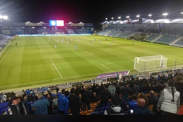 Fratton Park for the Hampshire Senior Cup between Pompey and Southampton on October 11, 2022.