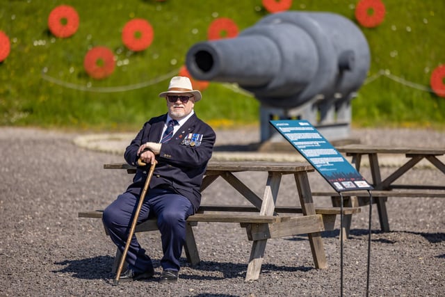 Veteran Alan Day during the event at the Royal Armouries. Picture: Mike Cooter (280523)