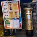 The Hayling Island post box turned gold over the weekend amidst a campaign to get it re-commissioned