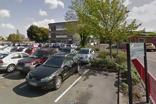 Springfield School in Drayton also had to send pupils home after areas became flooded. 

Picture: Google Maps