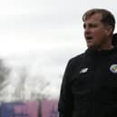 Jamie Collins on the touchline at Dulwich in his first game as Hawks boss. Picture by Dave Haines