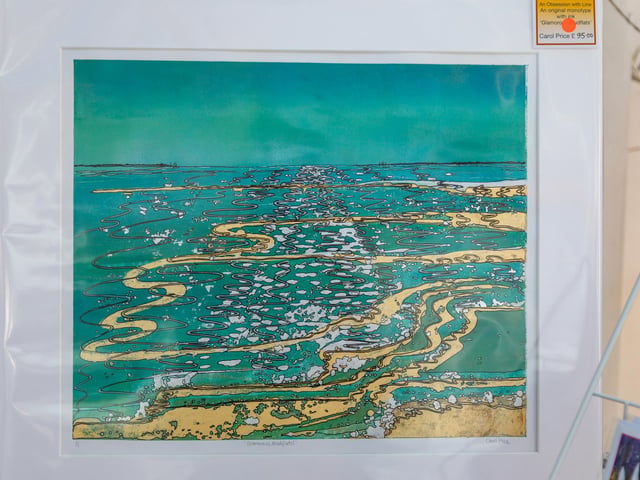Work by Carol Price on display at her home studio. Picture: Mike Cooter (250426)