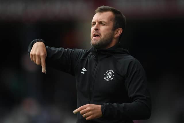 Luton manager Nathan Jones. Picture: Harriet Lander/Getty Images