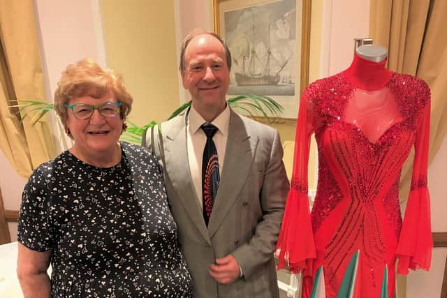 Gerald Schwanzer, managing director of DSI London with Pam Lander Brinkley, founder of Material Girls at the Best Western Royal Beach Hotel in Southsea.